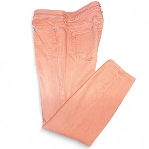 Ann Taylor Loft Salmon Pink skinny ankle jeans, 2P